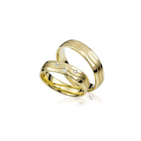 2 x Trauringe mit Diamant - Basic Kollek gallery