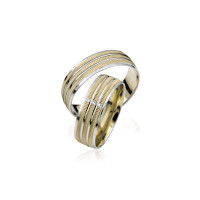 2 x Trauringe mit Diamant - Basic Kollek gallery
