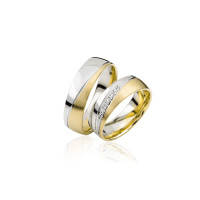 2 x Trauringe mit Diamant - Basic Kollek gallery