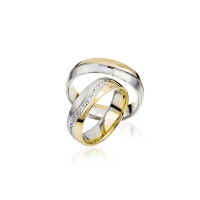 2 x Trauringe mit Diamant - Basic Kollek gallery