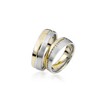 2 x Trauringe mit Diamant - Basic Kollek gallery