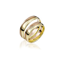 2 x Trauringe mit Diamant - Basic Kollek gallery