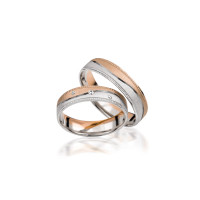 2 x Trauringe mit Diamant - Basic Kollek gallery