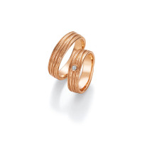 2 x Trauringe mit Diamant 585er Gold - Fascination of Art...