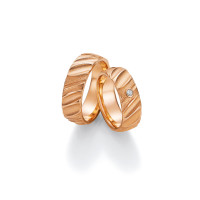 2 x Trauringe mit Diamant 585er Gold - Fascination of Art...
