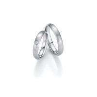 2 x Trauringe mit Diamant 500 Palladium  gallery