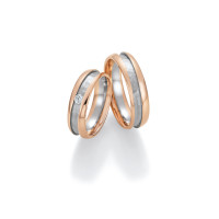 2 x Trauringe mit Diamant 585er Gold - H gallery