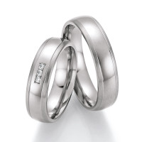 2 x Trauringe mit Diamant - White Style  gallery