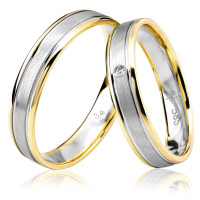 Trauringe  585er Gelbgold / Weißgo gallery