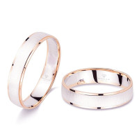 2 x 585er Gold Bicolor Eheringe inkl Gra gallery