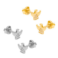 Paar 585er Gold Ohrstecker mit Zirkonia  gallery