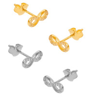 585er Gold Ohrstecker Model 4 Infinity gallery