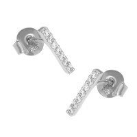 Paar 585er Gold Ohrstecker mit Zirkonia Ohrschmuck Model 8 E