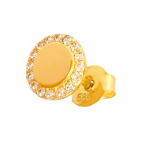 Paar 585er Gold Ohrstecker mit Zirkonia Ohrschmuck Model 14 