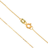585er Gold Damen Anhänger Herz mit Zirkonia Steine Halskette 42cm Collier Kreis