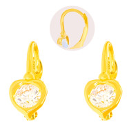 Paar 585er Gold Klappbrisur Ohrringe Her gallery