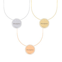 585er Gold Gravierbare Halskette mit Run gallery