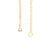585er Gold Kinder Armband Figarokette Herz Goldarmband Baby 