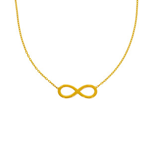 585er Gold Kette mit Infinity Anhänger Unendlichkeit...