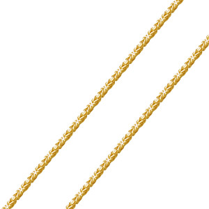 585er Gelbgold Königskette Halbmassiv 4 mm Halskette...