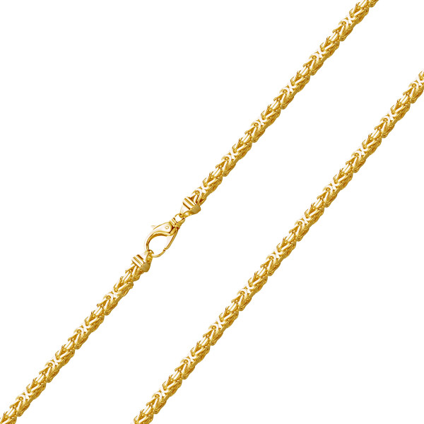 585er Gelbgold Königskette Massiv 2,4 mm