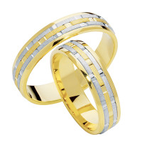 Trauringe 333er Gold Bicolor Hochzeitsri gallery