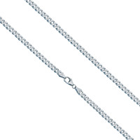 925er Sterling Silber Panzerkette Massiv Collier Halskette Silberkette Breite 6,5 mm