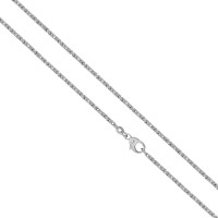 925er Sterling Silber Königskette Massiv 2 mm Halskette Collier Unisex Königs Kette