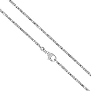 925er Sterling Silber Königskette Massiv 4 mm Halskette Collier Unisex Königs Kette