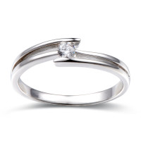 585er Gold Verlobungsring Spannring ca.  gallery