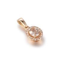 585er Gold Anhänger mit Morganit 0, gallery