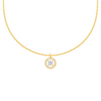 585er Gelbgold Kette mit Kreis Anhä gallery