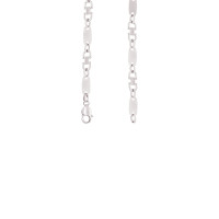 925er Sterling Silber Plattenkette Massiv Kettenbreite 16 mm
