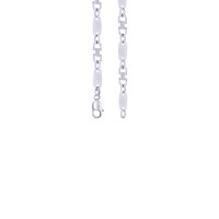 925er Sterling Silber Plattenkette Armband Breite 14 mm Mass