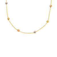 585er Gold Collierkette Tricolor – gallery