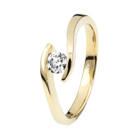 Damen 585(14K) Diamantring Spannring Gel gallery