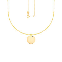 585er Gold Kette mit Kreis Anh&a gallery 4_2nd