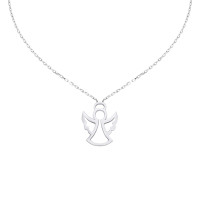 585er Weißgold Halsketten Engel An gallery