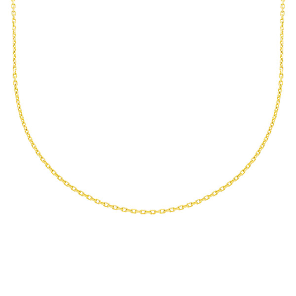 585er Gelbgold Ankerkette Diamantiert 42 + 3 cm