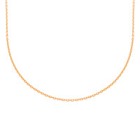 585er Rotgold Ankerkette Diamantiert 42  gallery