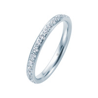 585er Weißgold Memory Ring 20 x Di gallery