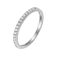 750er Weißgold Memory Ring 16 x Di gallery