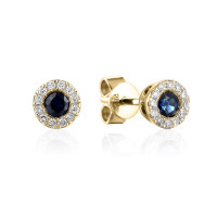 585er Gelbgold Ohrstecker Saphir 0,36ct. gallery