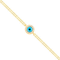 585er Gelbgold Set mit Collier Armband Ring und Ohrstecker N