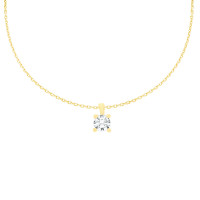 585er Gelbgold Collierkette Solitaire mi gallery