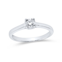 Verlobungsring 585er Weissgold 0,25ct. D gallery