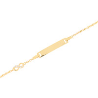 585 Gelbgold Kinder ID Armband Infinity  gallery