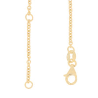 585 Gelbgold Kinder ID Armband Infinity Zirkonia Armkette in