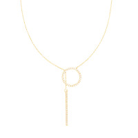 585er Gold Halskette mit Kreis und gleit gallery