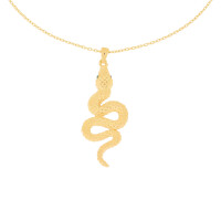 585er Gelbgold Kette mit Schlange Anh&au gallery